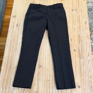 Theory Black Patterned Pants